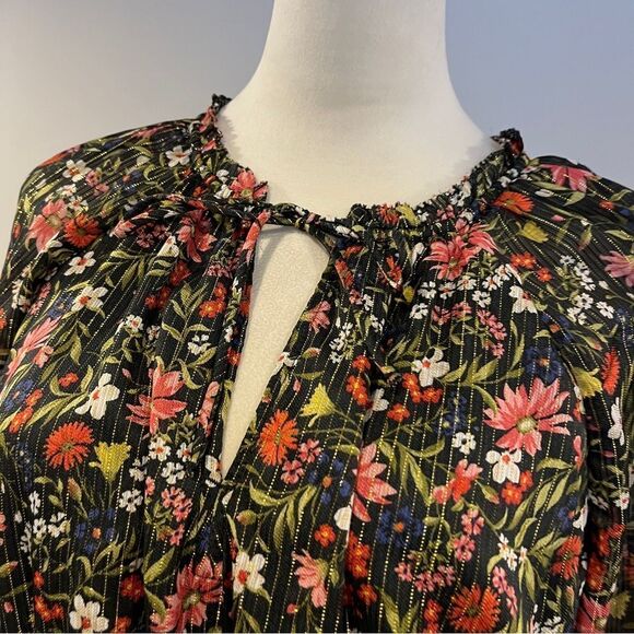 Old Navy Floral Print long sleeve Dress size Medium - Picture 2 of 14